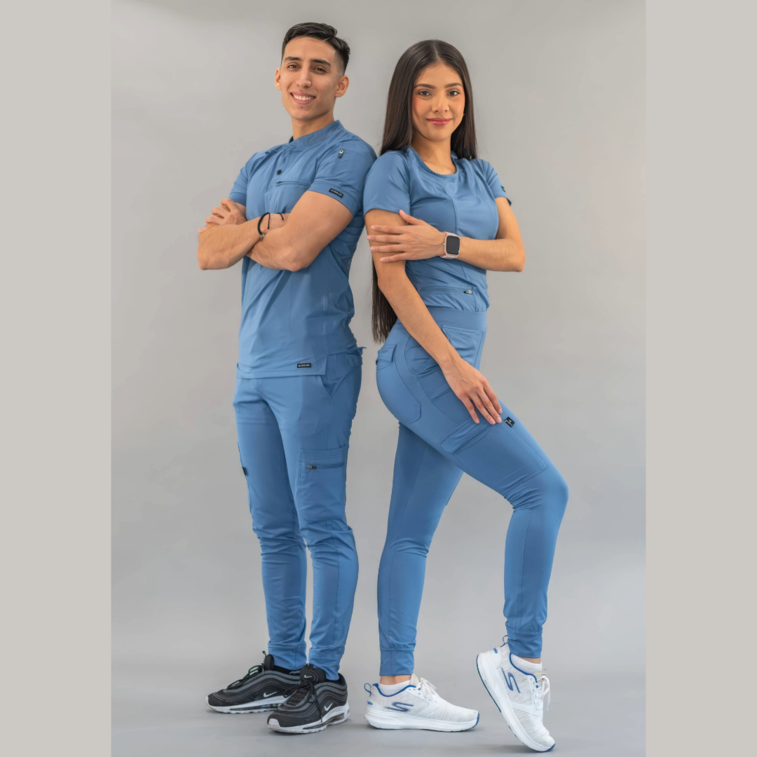 Filipina Quirúrgica Hombre Azul Plumbago, Scrubs 901