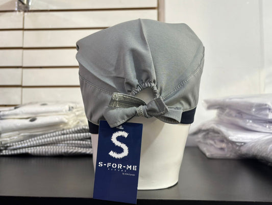 Gorro Quirúrgico Gris Stretch Unisex