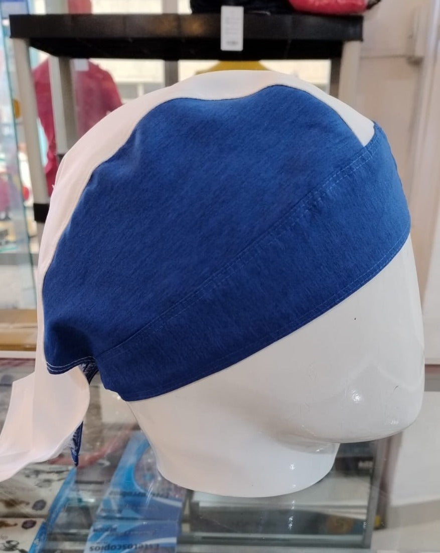 Gorro Azul Rey con Blanco Fways Unisex stretch