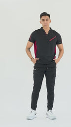 Filipina Quirúrgica Super Stretch Vino Hombre, Scrubs 905