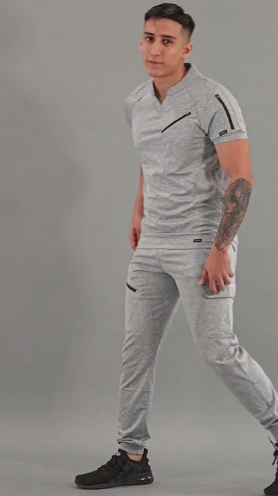 Jogger Gris Jaspeado Super Stretch Hombre, Scrubs 905