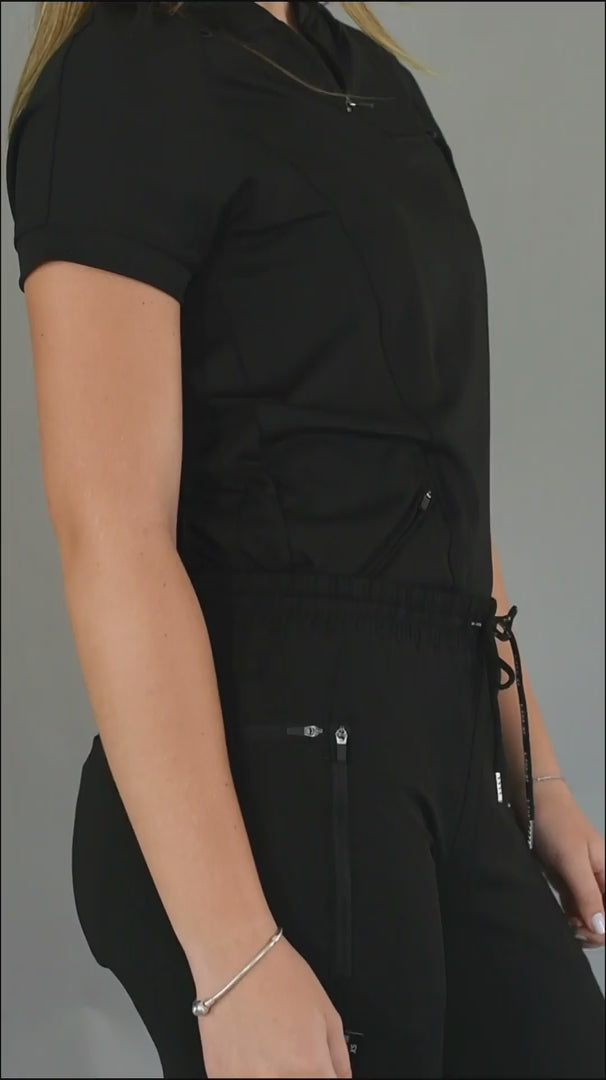 Filipina Quirúrgica Mujer 920 Negro Super Stretch, Scrubs 920