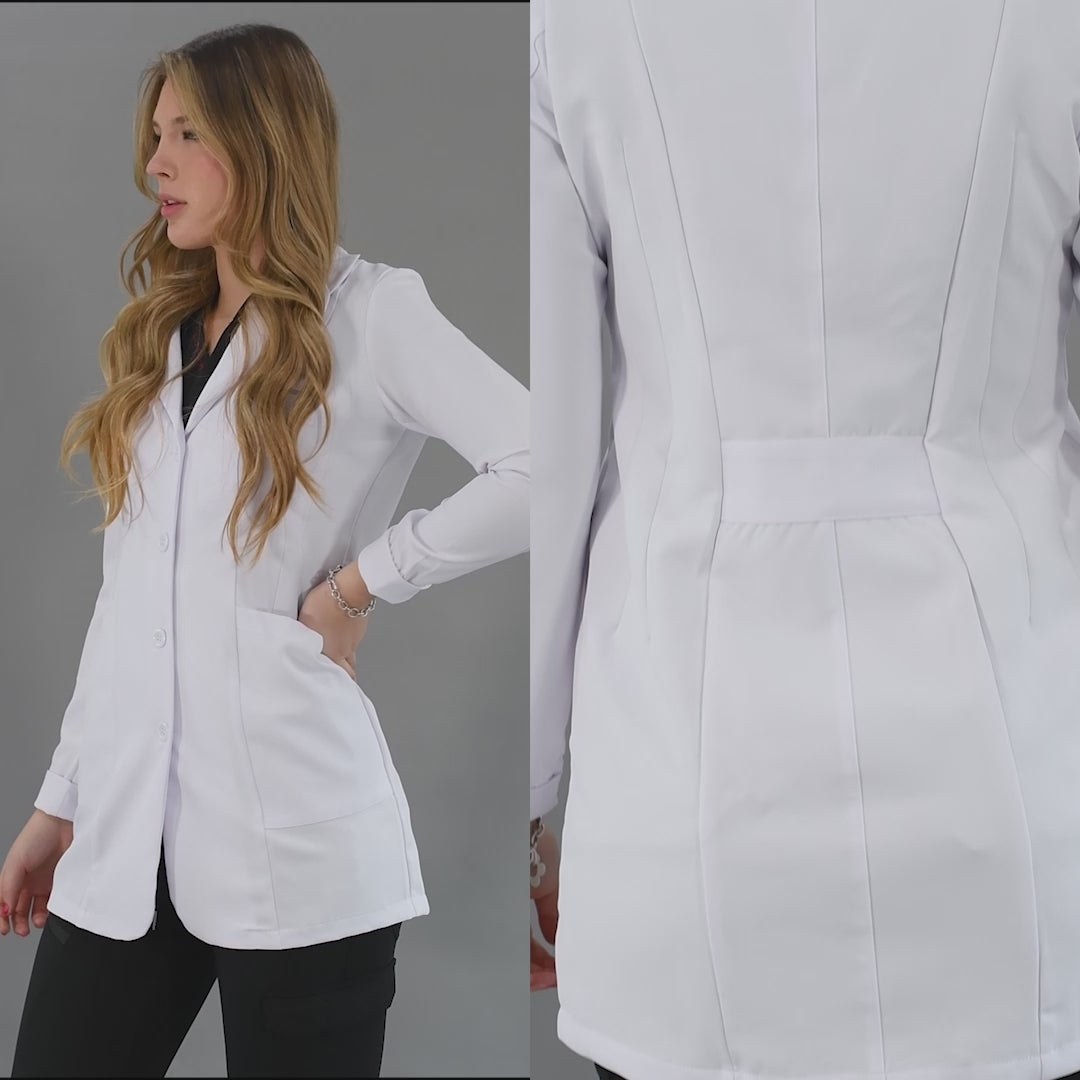 Saco Medico Stretch Alviero Antifluido Dama con Forro