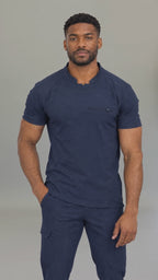 Filipina Quirúrgica Azul Marino Hombre Super Stretch 910